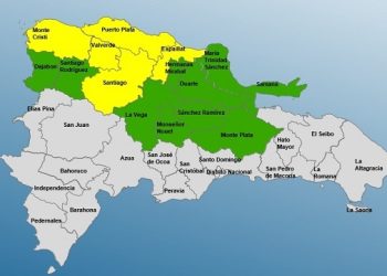 COE mantiene 5 provincias en alerta amarilla y 10 en verde￼