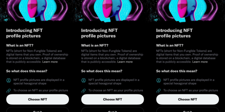 Twitter despliega las imágenes de perfil NFT a todos los usuarios