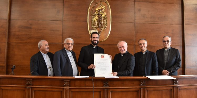 Firma de convenio entre la Universidad Católica Santo Domingo y el Pontificio Instituto Teológico Juan Pablo II para Ciencias del Matrimonio y la Familia en la Universidad Lateranense (Ciudad del Vaticano)