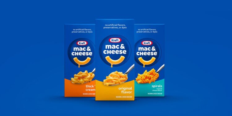 Kraft renueva la marca de los macarrones con queso para promover el posicionamiento de la comida reconfortante