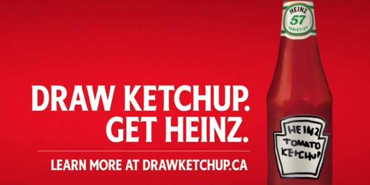 Heinz puso a la Inteligencia Artificial a dibujar ketchup y esto es lo que pasó