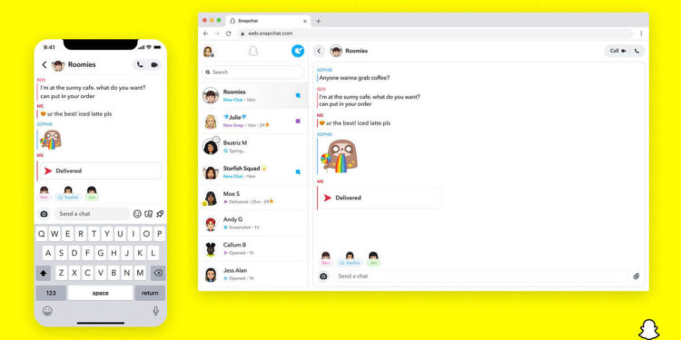 Snapchat para la web ya está disponible para todos