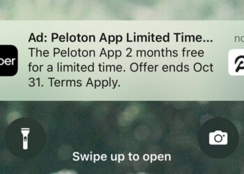Uber empieza a mostrar anuncios de otras empresas en las notificaciones de la app