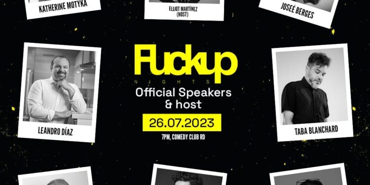 Figuras del arte y la televisión participarán en “Fuckup Nights”