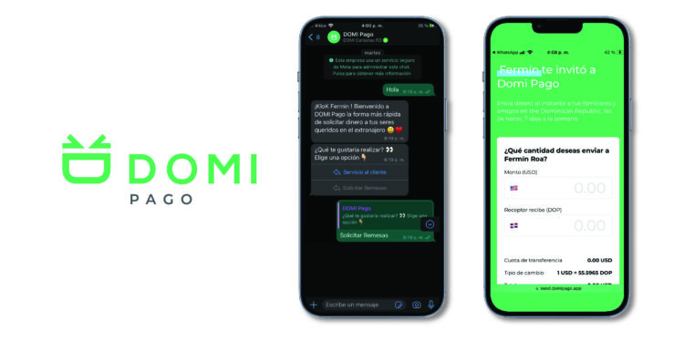 Domi pago, la app de remesas que ofrece transacciones gratis desde EEUU a RD por medio de WhatsApp