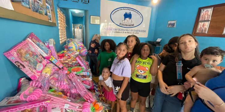 Funvimameso culminó el 2023 bien e inicia el 2024 mejor, con entrega de cientos de juguetes a niños pobres