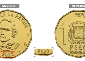 BCRD emite monedas de RD$1.00, año 2023