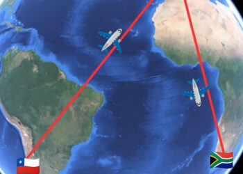¡La Ciencia Detrás de las Rutas Aéreas: Por Qué Chile a Sudáfrica No Pasa por Francia!