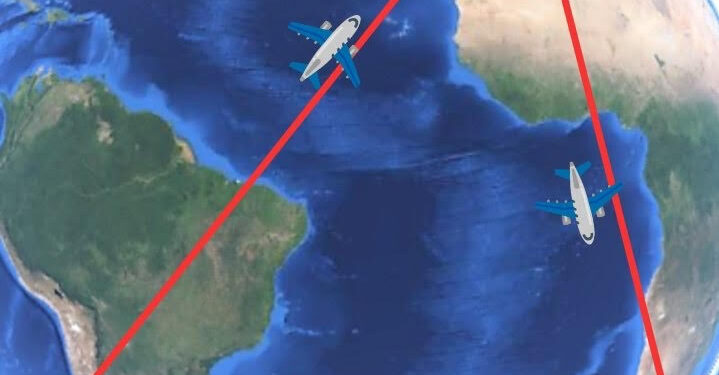 ¡La Ciencia Detrás de las Rutas Aéreas: Por Qué Chile a Sudáfrica No Pasa por Francia!