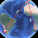 ¡La Ciencia Detrás de las Rutas Aéreas: Por Qué Chile a Sudáfrica No Pasa por Francia!