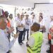 Edeeste y representantes del Banco Mundial recorren proyecto de rehabilitación de redes en Los Guaricanos