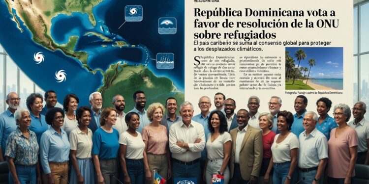 República Dominicana respalda resolución de la ONU sobre protección de refugiados: ¿Un paso hacia la acogida de desplazados por cambio climático?