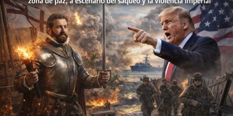 De Sir Francis Drake a Donald Trump: El Caribe, de proclamada zona de paz, a escenario del saqueo y la violencia imperial; el hilo que atraviesa la historia caribeña no es la excepción, sino la persistencia del saqueo bajo distintas formas