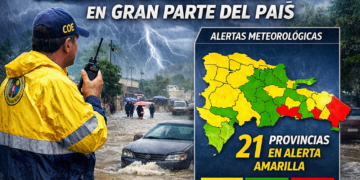 COE eleva alertas por fuertes lluvias en gran parte del país