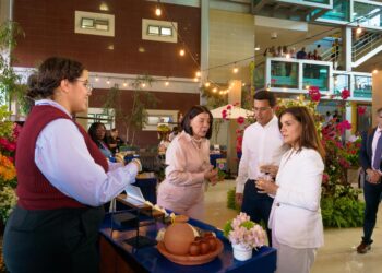 Ministro Collado recibe visita de la embajadora de los Estados Unidos, Leah Campos