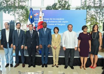 Cooperación entre República Dominicana y Japón fortalece capacidades para enfrentar el sargazo.