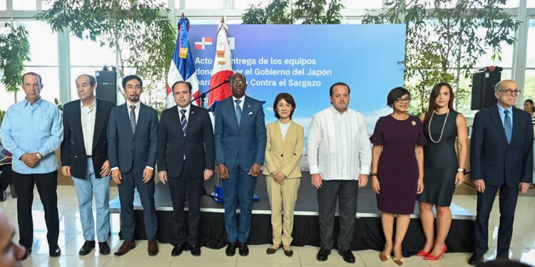 Cooperación entre República Dominicana y Japón fortalece capacidades para enfrentar el sargazo.