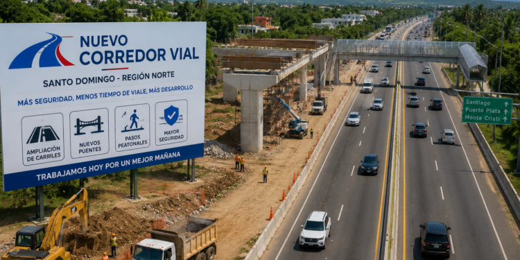 Nuevo corredor vial reducirá el tiempo de viaje entre Santo Domingo y la región Norte