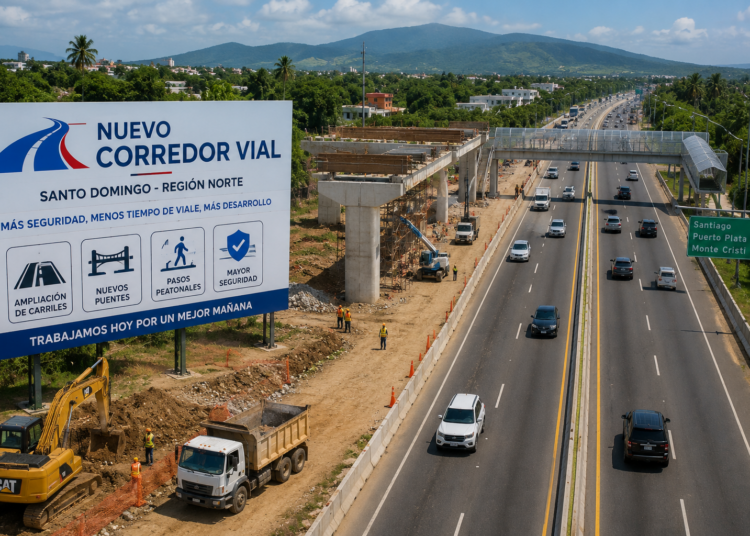 Nuevo corredor vial reducirá el tiempo de viaje entre Santo Domingo y la región Norte