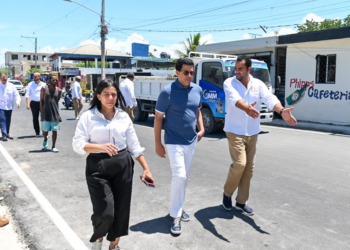 David Collado supervisa intervención playa El Faro de San Pedro Macorís