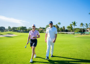 Lorena Ochoa juega por primera vez en campo de golf Diente de Perro, en Casa de Campo