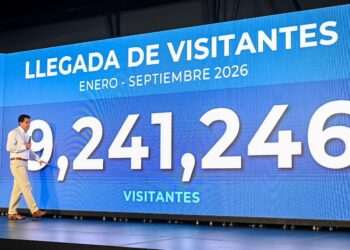 RD recibe más 9,2 millones de visitantes hasta septiembre 
